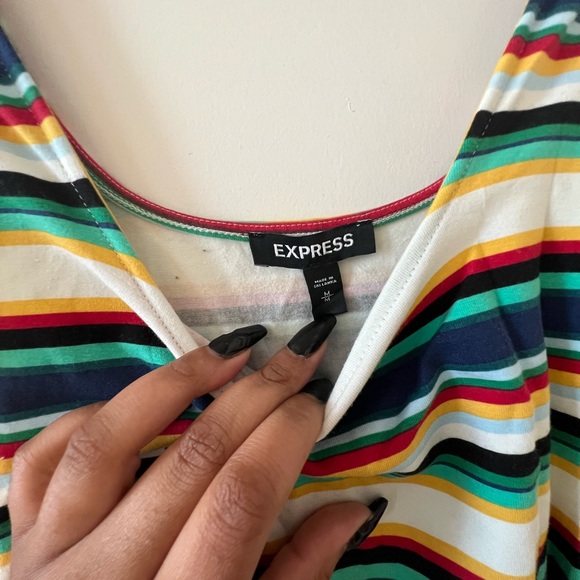 Express Striped Midi Dress - Picture 3 of 5